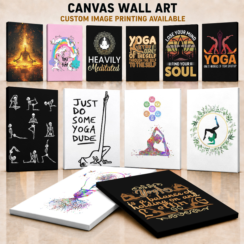 Spa Wellness Yoga - Yoga Canvas Print Poster Personalized Photo