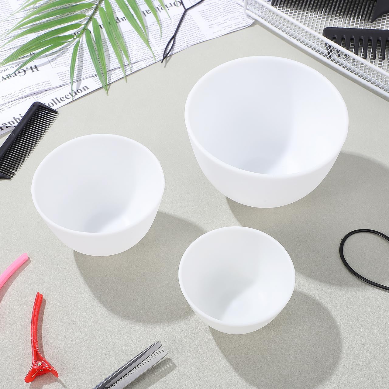 3pcs/set Silicone Bowls White  - огляд і ціна Face Mask Silicone