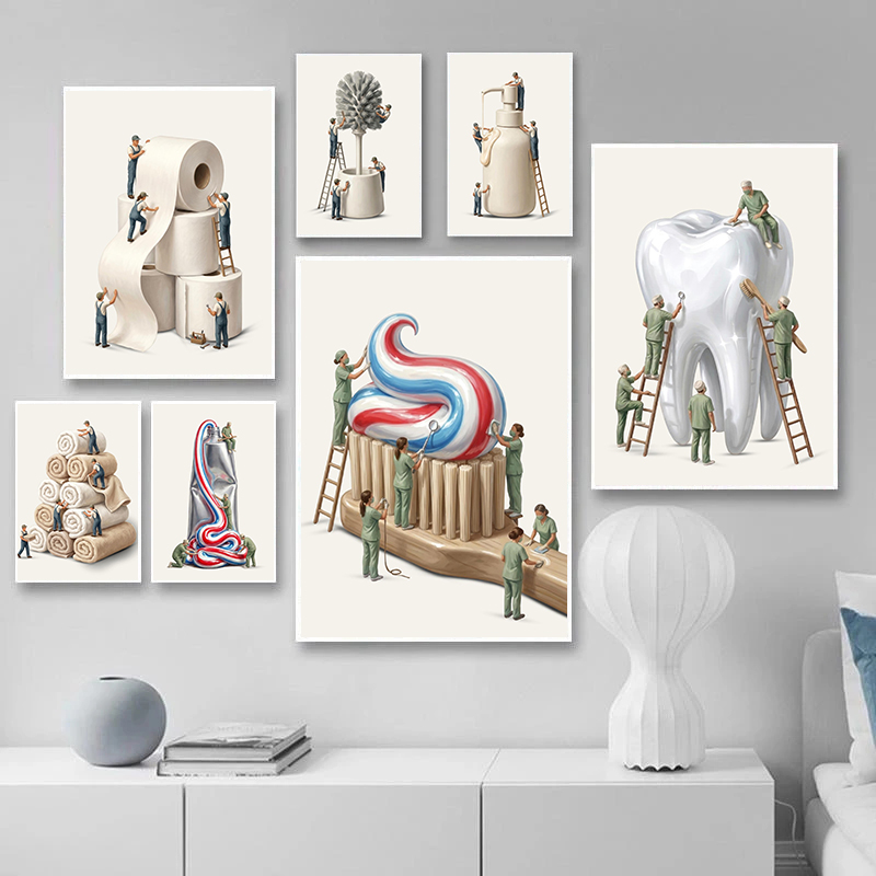 Minimal Bathroom Fun Poster De - огляд і ціна Spa Wellness Images