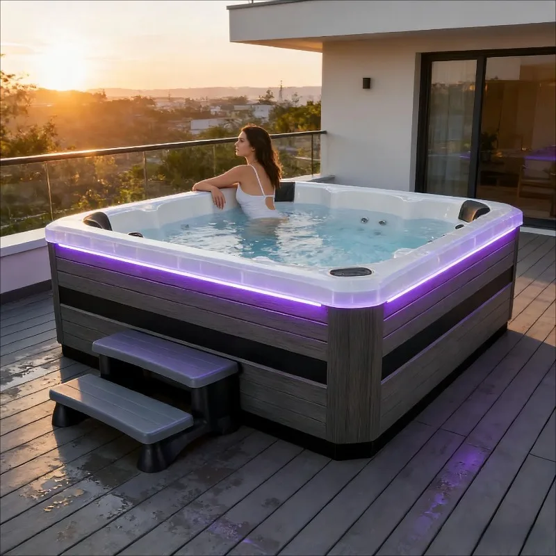 Outdoor Jacuzzi Multiplayer He - огляд і ціна Spa Wellness Jacuzzi