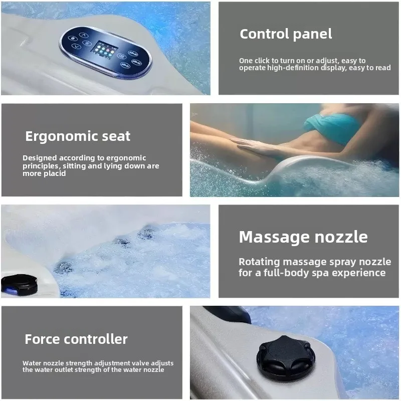 Outdoor Jacuzzi Multiplayer He - огляд і ціна Spa Wellness Jacuzzi
