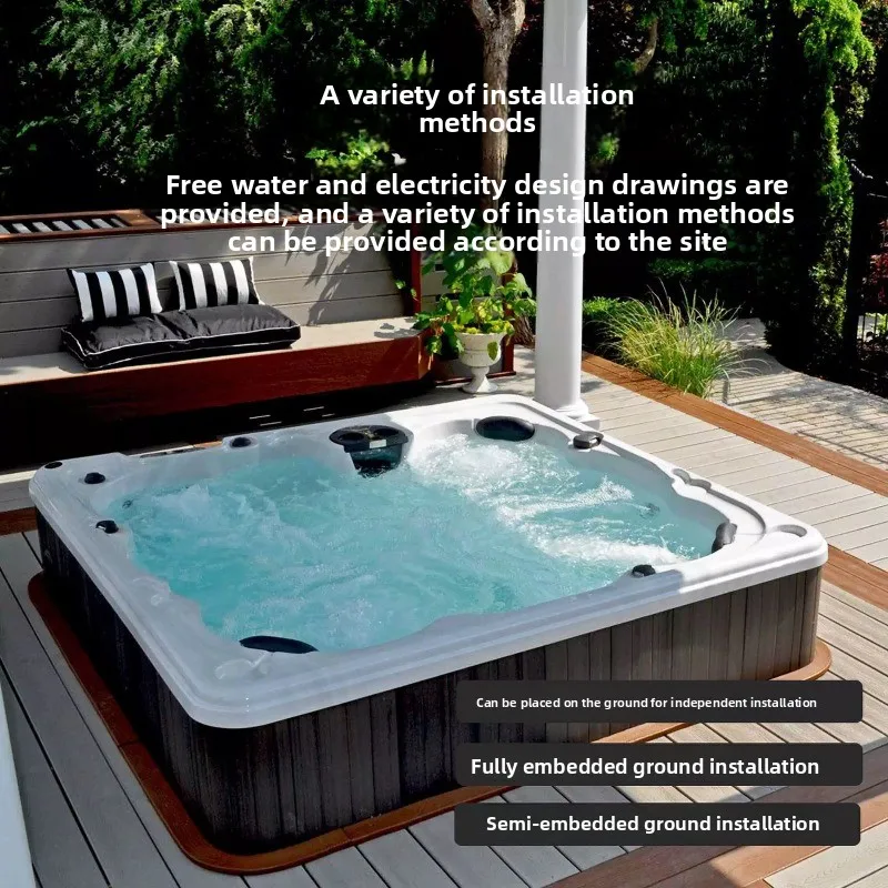 Outdoor Jacuzzi Multiplayer He - огляд і ціна Spa Wellness Jacuzzi
