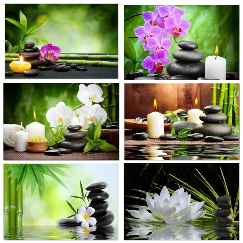 Zen Spa Still Life Canvas Wall - огляд і ціна Spa Wellness Images